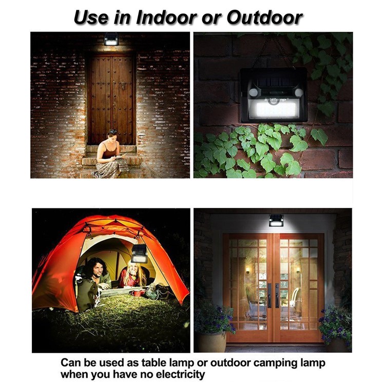 YL002-2A Solar Wall Light with Dual PIR Motion Sensors with 5 Lighting Modes and RGB Color Changing - Black-19