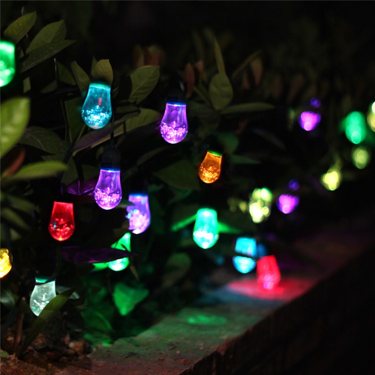 YL003-1A 12 Bulbs Outdoor Solar String Lights and 4.5M Extension Cord IP65 Weatherproof String Lights-10
