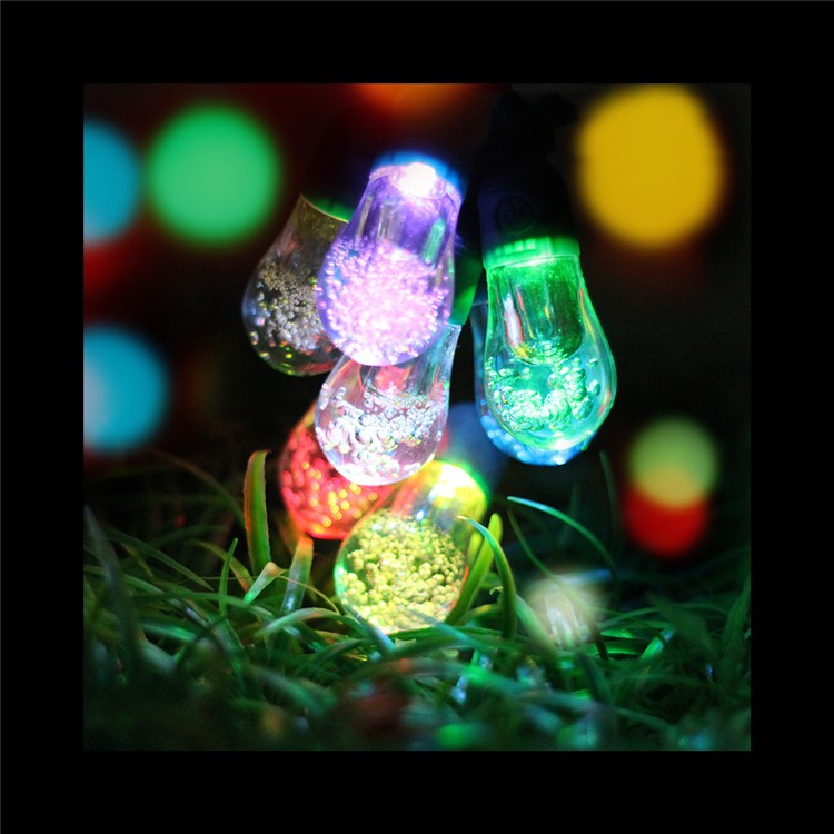 YL003-1A 12 Bulbs Outdoor Solar String Lights and 4.5M Extension Cord IP65 Weatherproof String Lights-17