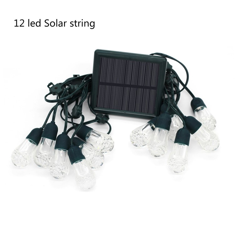 YL003-1A 12 Bulbs Outdoor Solar String Lights and 4.5M Extension Cord IP65 Weatherproof String Lights-6