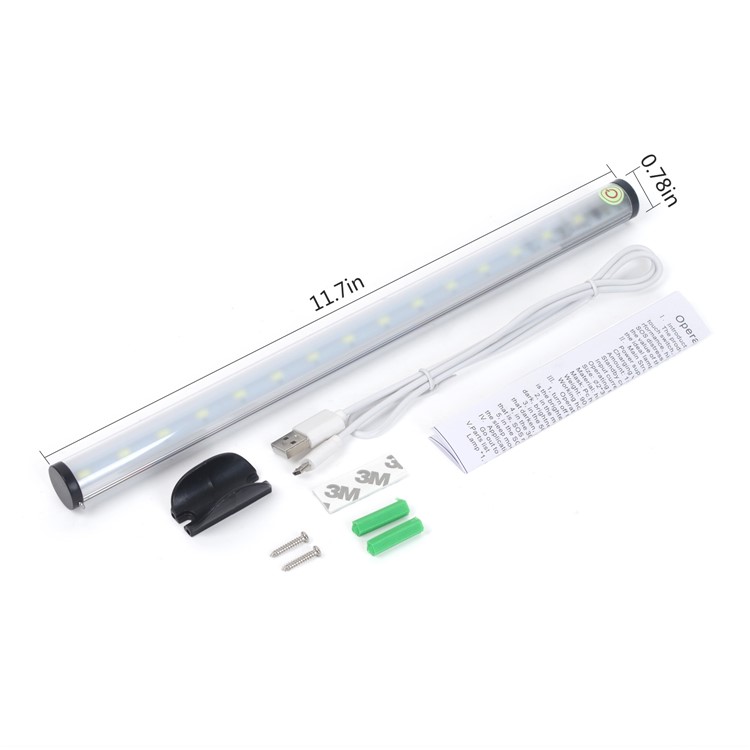 FYD1619 Portable Dimmable LED Night Light SOS Emergency Light Rechargeable USB Closet Light - White Light-5