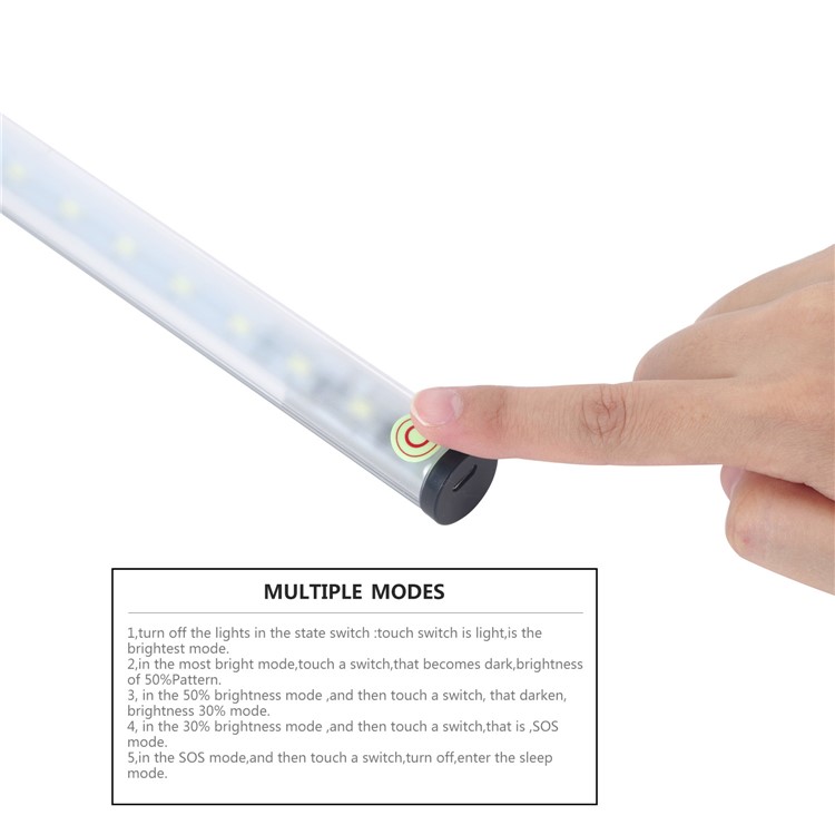 FYD1619 Portable Dimmable LED Night Light SOS Emergency Light Rechargeable USB Closet Light - White Light-6