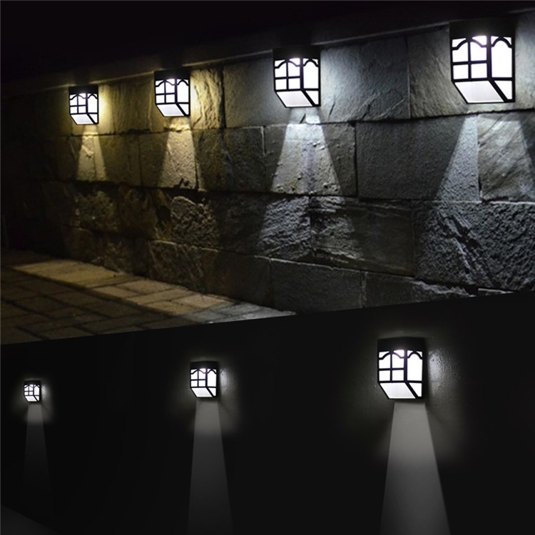 YL005-1A IP65 Waterproof 2-LED RGB Solar Fence Light with 2 Lighting Modes and 7 Color Changing-5