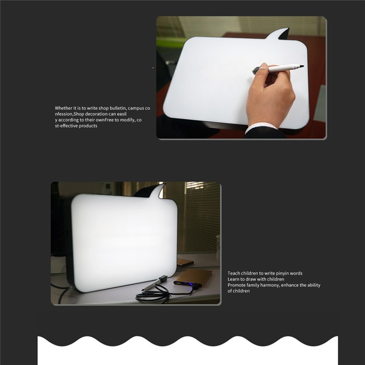 Free Combination LED Cinematic Speech Lightbox Wedding Party Decoration Light, Size: 30 x 5 x 22cm-6