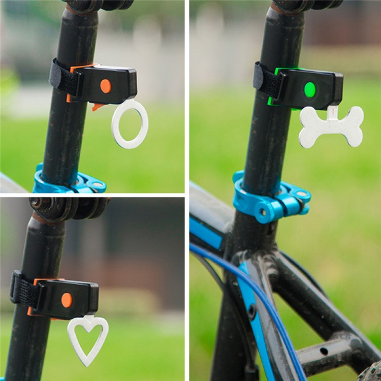 USB Rechargeable Bike Tail Light LED Bicycle Rear Lamp - Triangle Pattern-10