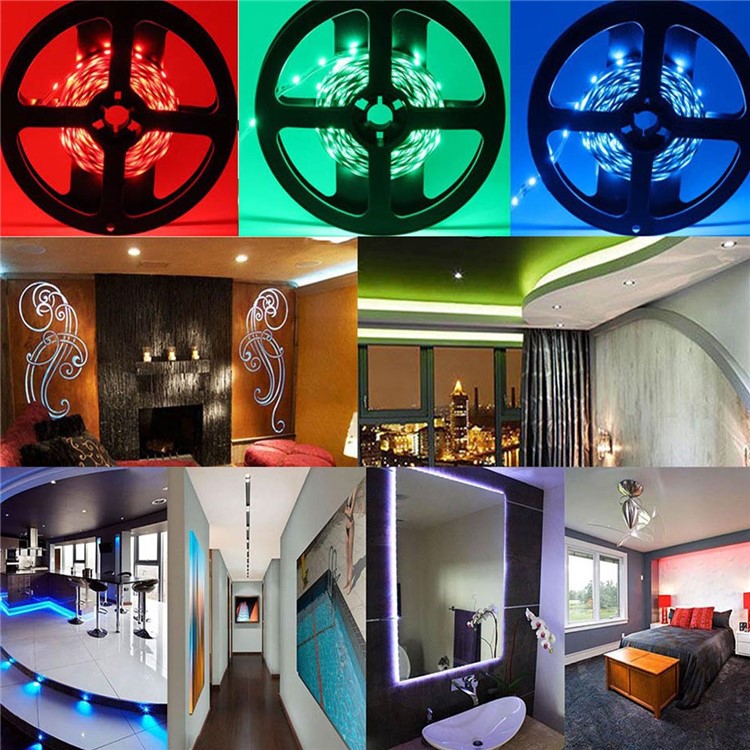 YK0415 10M DC12V Soft RGB LED Strip Light Lamp for Home Decoration-10
