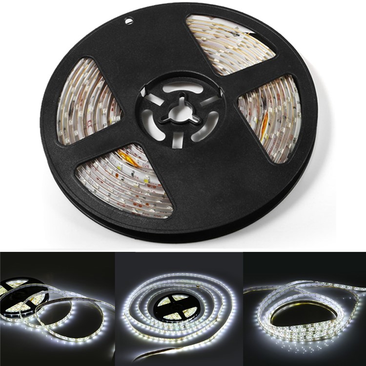 YK0418 IP65 Waterproof 10M DC12V Soft LED Strip Light for Home Decoration - White-1