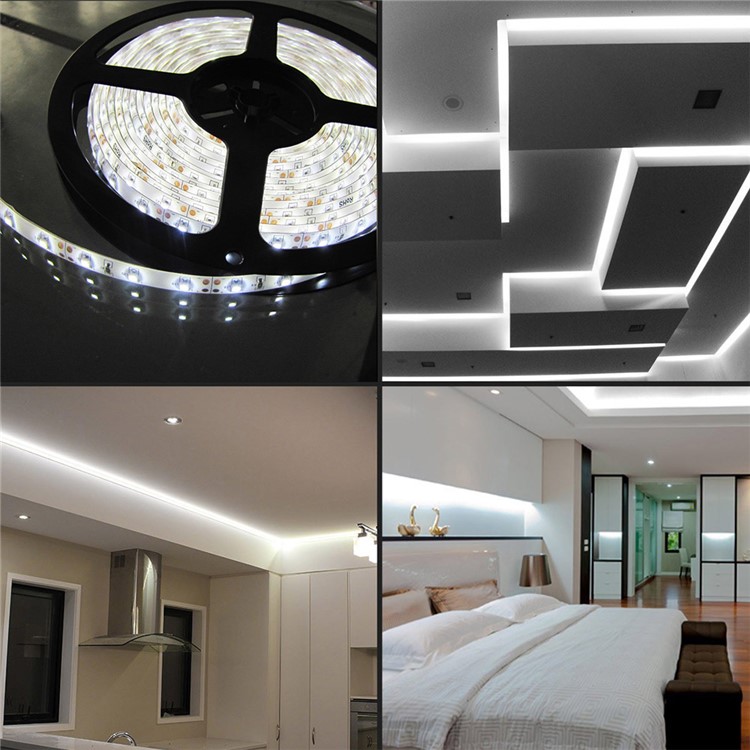 YK0418 IP65 Waterproof 10M DC12V Soft LED Strip Light for Home Decoration - White-6