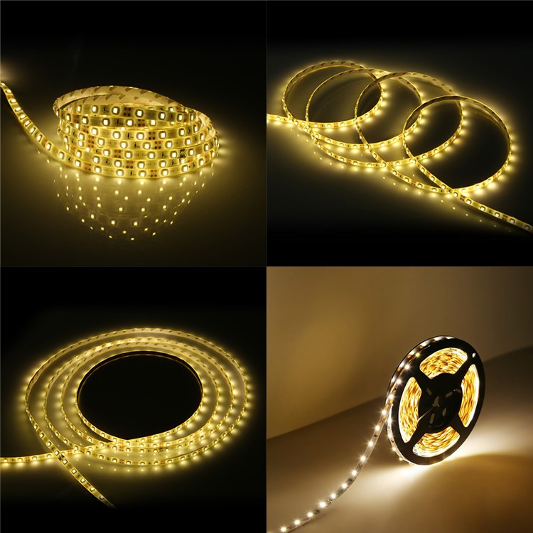 YK0419 IP65 Waterproof 10M DC12V Soft LED Strip Lamp Light for Home Decoration - Warm White-5