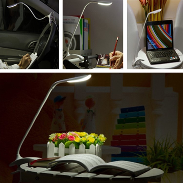 YK2201 LED Desk Clip Lamp USB Rechargeable Touch Sensor Dimmable Table Lamp-7