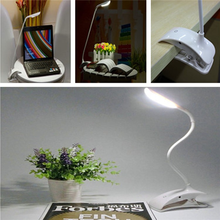 YK2201 LED Desk Clip Lamp USB Rechargeable Touch Sensor Dimmable Table Lamp-8