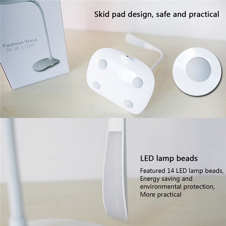 YK2202 5W USB Rechargeable Touch Sensor LED Reading Light Desk Table Lamp-10