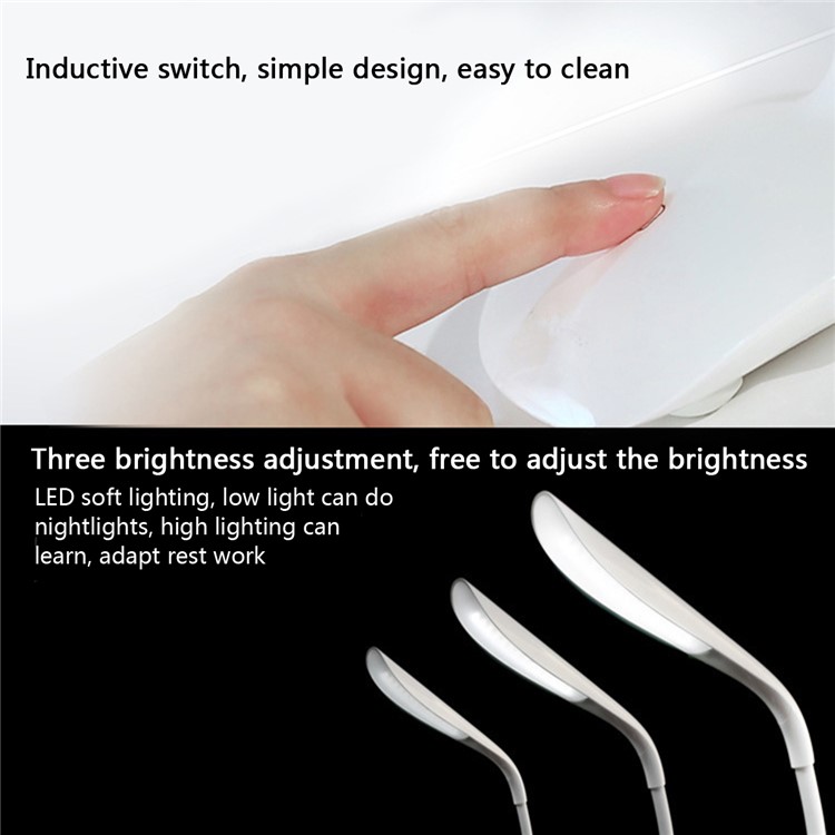 YK2202 5W USB Rechargeable Touch Sensor LED Reading Light Desk Table Lamp-8