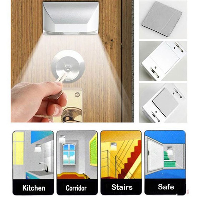 YK2256 Battery Powered Mini Auto PIR LED Light Motion Sensor Light-8