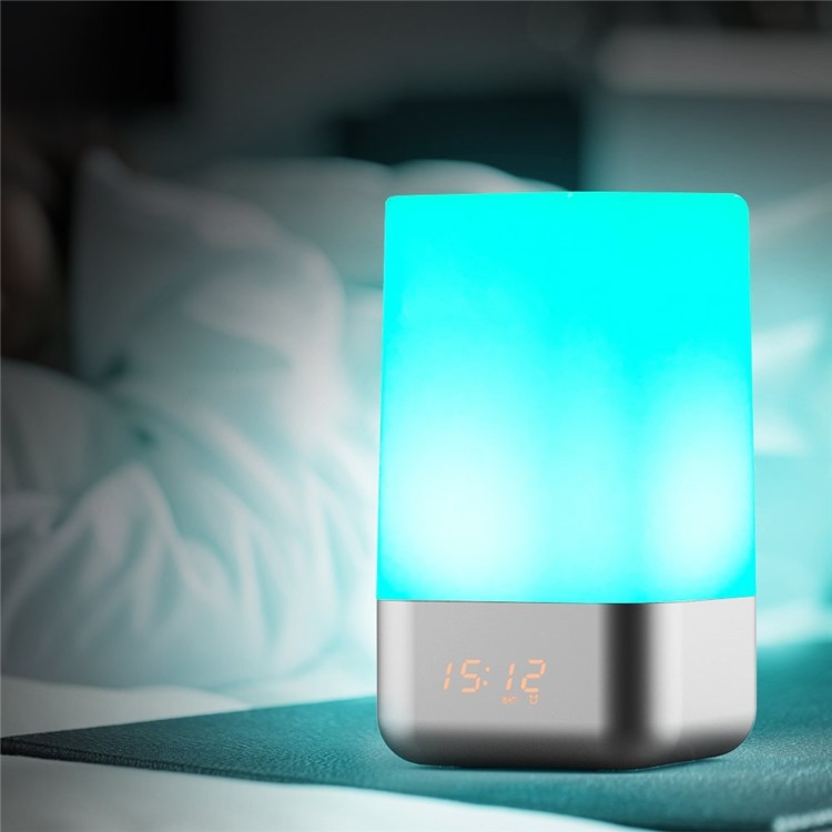 MY-03 Dimmable LED Night Light Touch Control Bedside Lamp with Alarm Clock-10