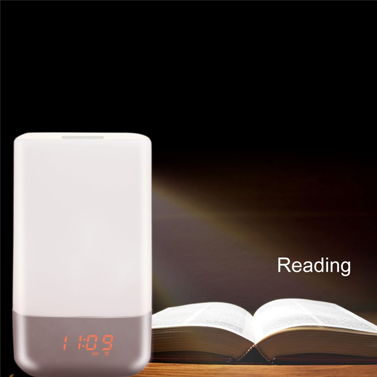 MY-03 Dimmable LED Night Light Touch Control Bedside Lamp with Alarm Clock-11