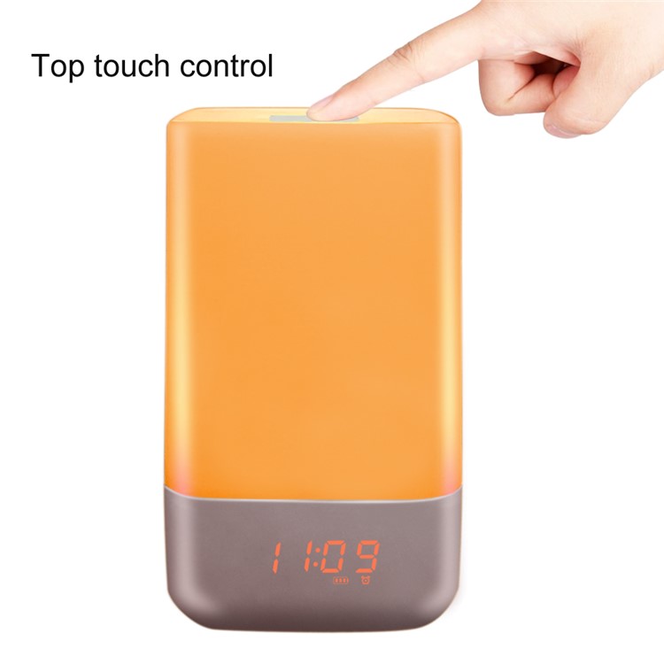 MY-03 Dimmable LED Night Light Touch Control Bedside Lamp with Alarm Clock-13