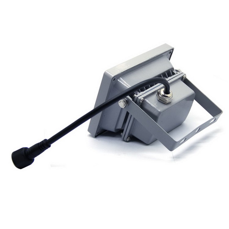 10W Solar Powered Waterproof Outdoor LED Flood Light - Cool White-9