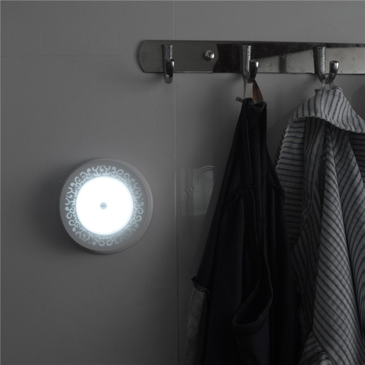 FYD-1623 8-LED Mini Infrared Sensor Motion Detector Light for Closet Hallway Corridor Stairway Etc - White Light-10