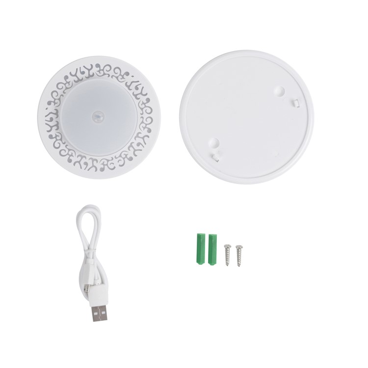 FYD-1623 8-LED Mini Infrared Sensor Motion Detector Light for Closet Hallway Corridor Stairway Etc - White Light-6