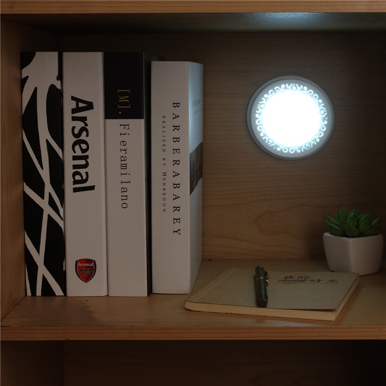 FYD-1623 8-LED Mini Infrared Sensor Motion Detector Light for Closet Hallway Corridor Stairway Etc - White Light-7