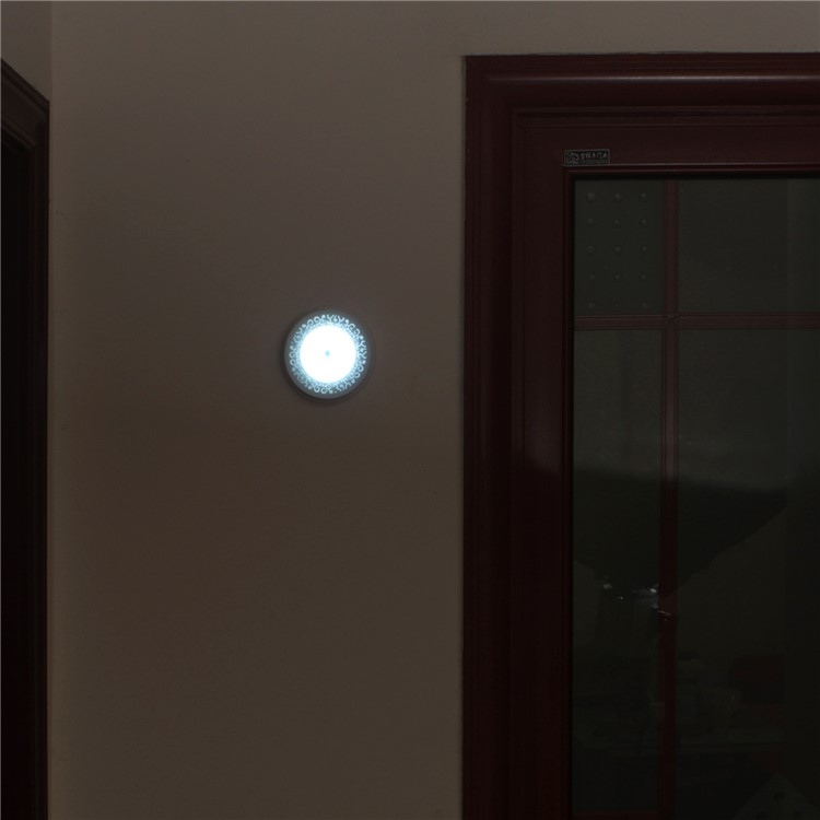 FYD-1623 8-LED Mini Infrared Sensor Motion Detector Light for Closet Hallway Corridor Stairway Etc - White Light-8