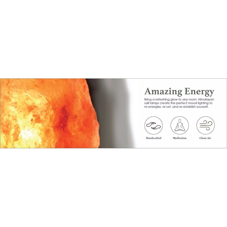6 Inch Dimmable Hand Crafted Natural Himalayan Salt Lamp on Wooden Base - US Plug-18