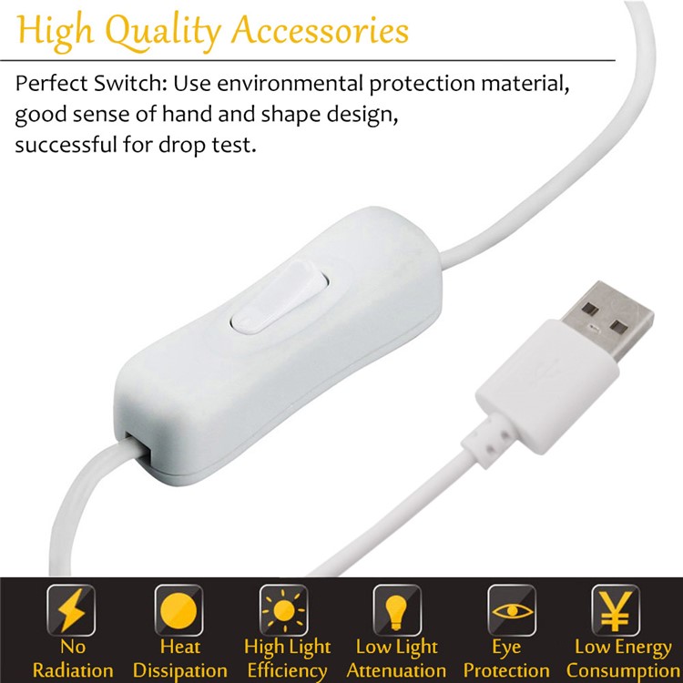 3W 18 LEDs Super Bright USB LED Strip Light Bar with Cable - Cool White-6