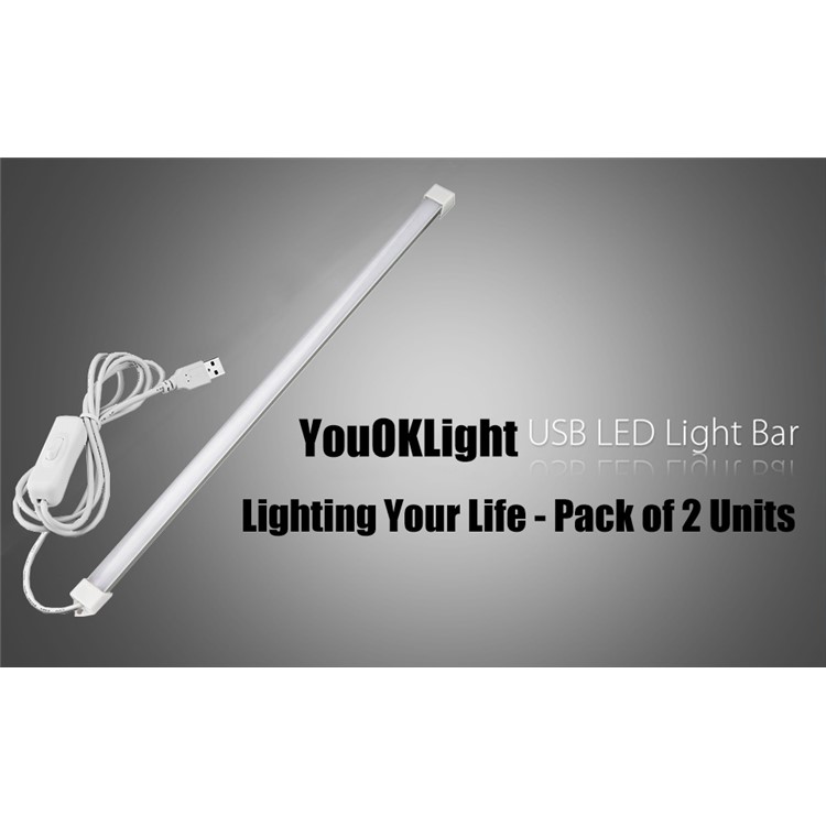 3W 18 LEDs Super Bright USB LED Strip Light Bar with Cable - Cool White-7