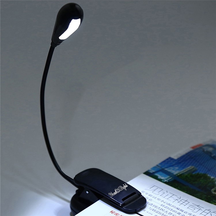 YK2219 4 LEDs Clip USB Rechargeable Table Lamp 2 Brightness-11