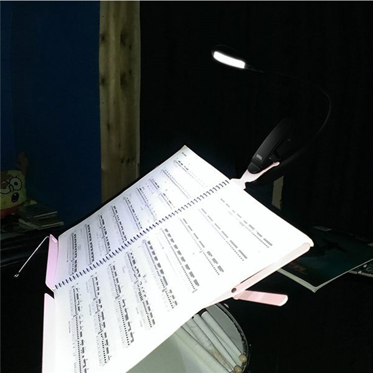 YK2219 4 LEDs Clip USB Rechargeable Table Lamp 2 Brightness-18