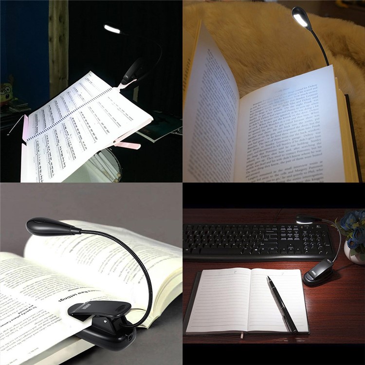YK2219 4 LEDs Clip USB Rechargeable Table Lamp 2 Brightness-23