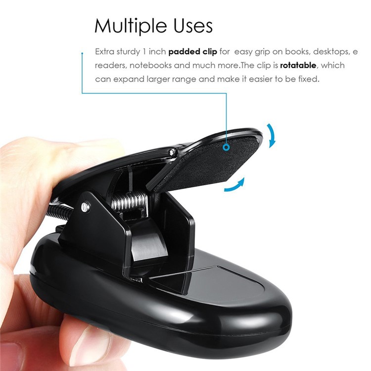 YK2219 4 LEDs Clip USB Rechargeable Table Lamp 2 Brightness-6