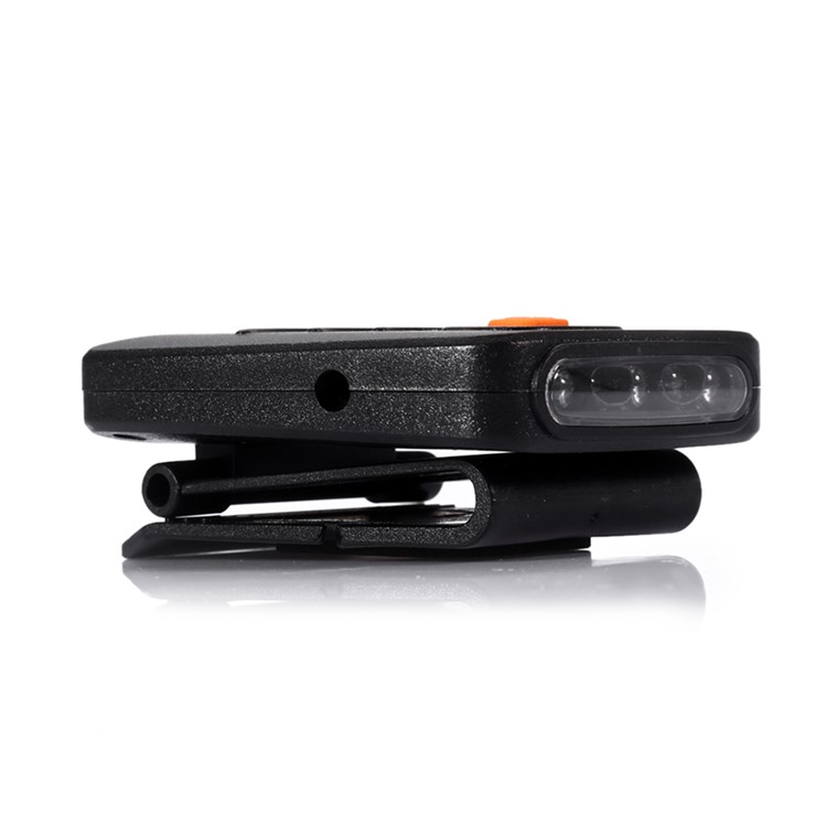 3-LED Clip-On Cap Light USB Rechargeable Infrared Human Body Induction Headlamp with Clip - Black-2