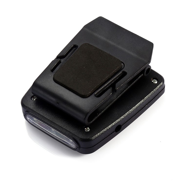 3-LED Clip-On Cap Light USB Rechargeable Infrared Human Body Induction Headlamp with Clip - Black-4