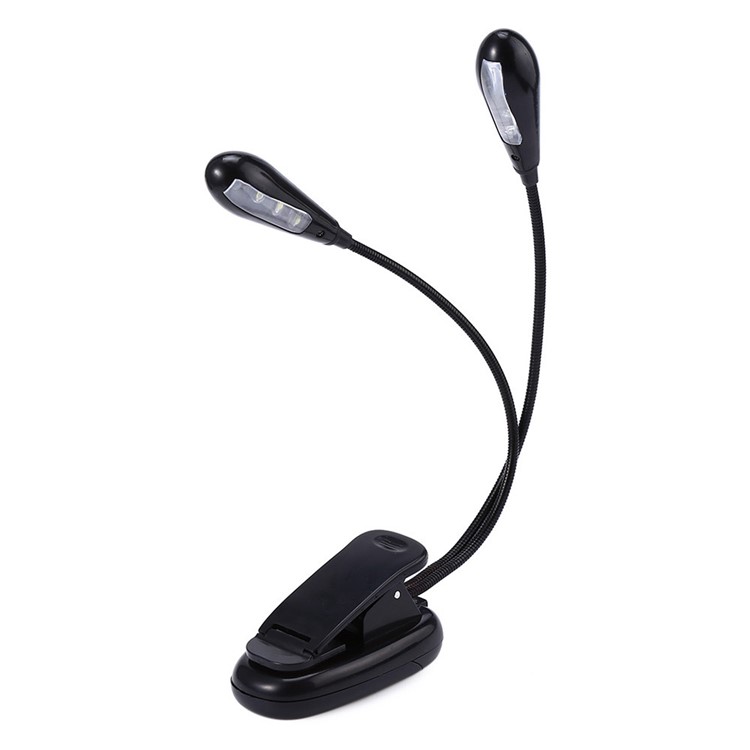 YK2220 Double Head USB Rechargeable LED Lamp Light with Clip-10