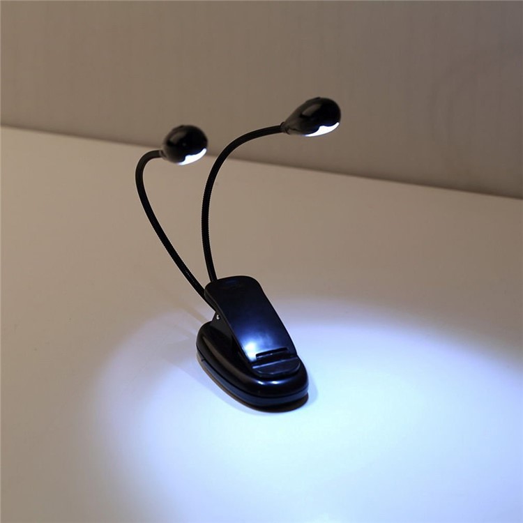 YK2220 Double Head USB Rechargeable LED Lamp Light with Clip-14