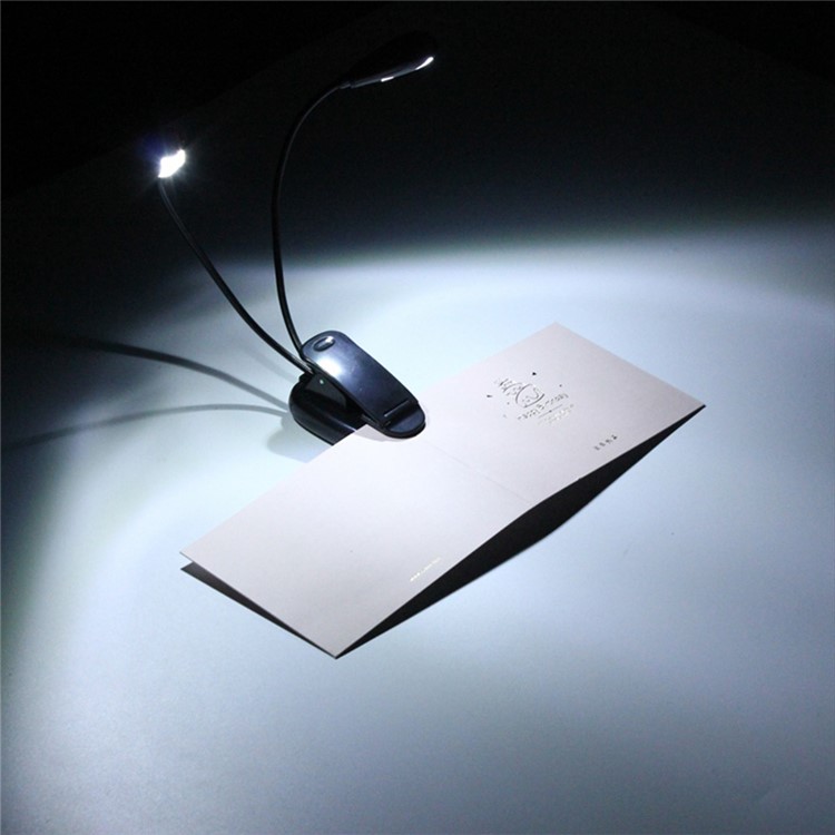 YK2220 Double Head USB Rechargeable LED Lamp Light with Clip-17