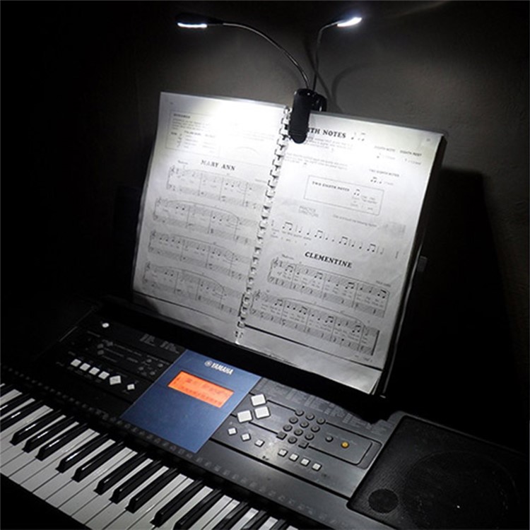 YK2220 Double Head USB Rechargeable LED Lamp Light with Clip-20