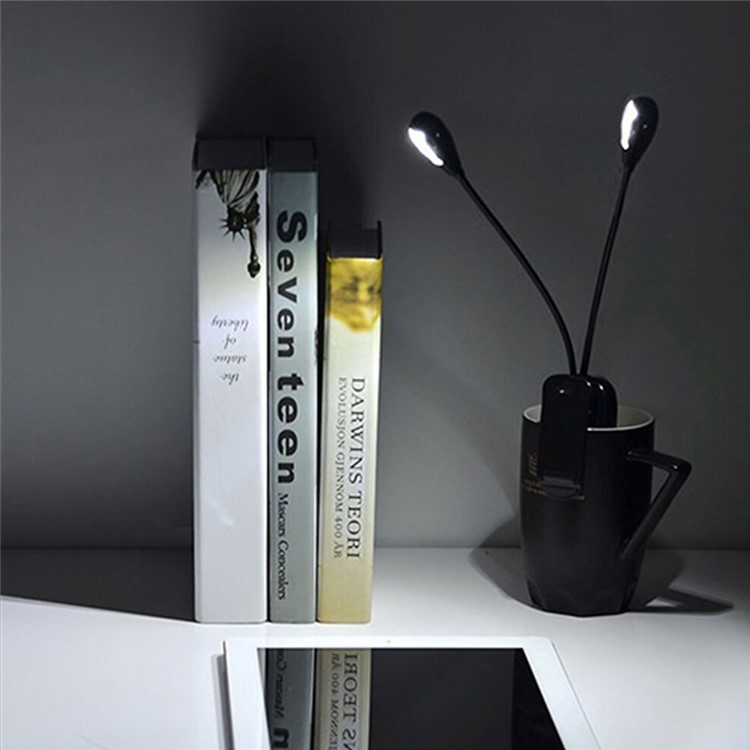 YK2220 Double Head USB Rechargeable LED Lamp Light with Clip-21