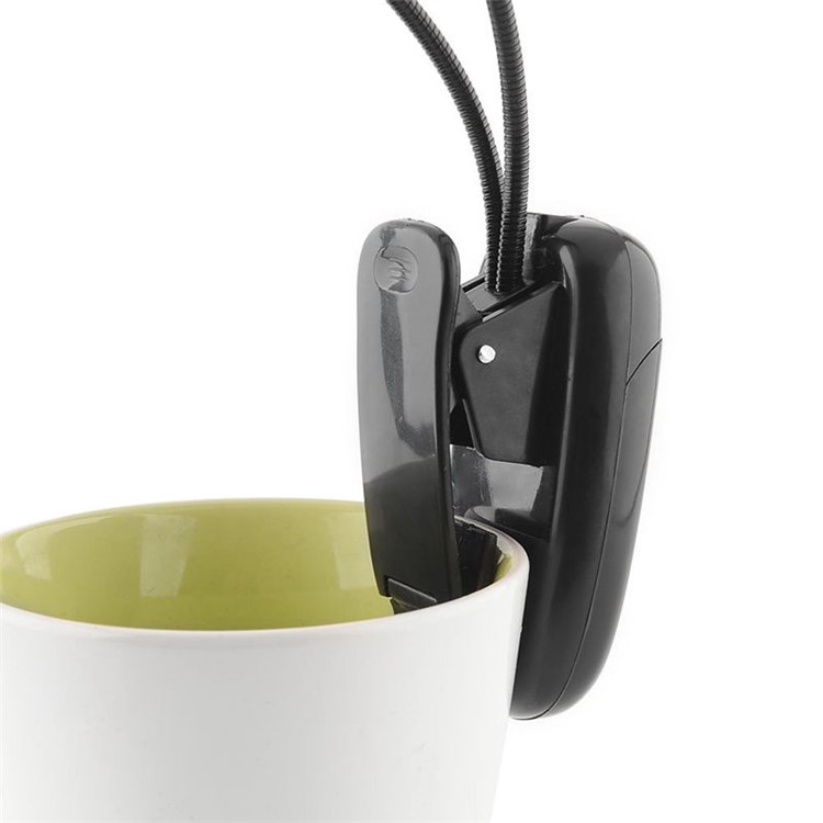 YK2220 Double Head USB Rechargeable LED Lamp Light with Clip-23
