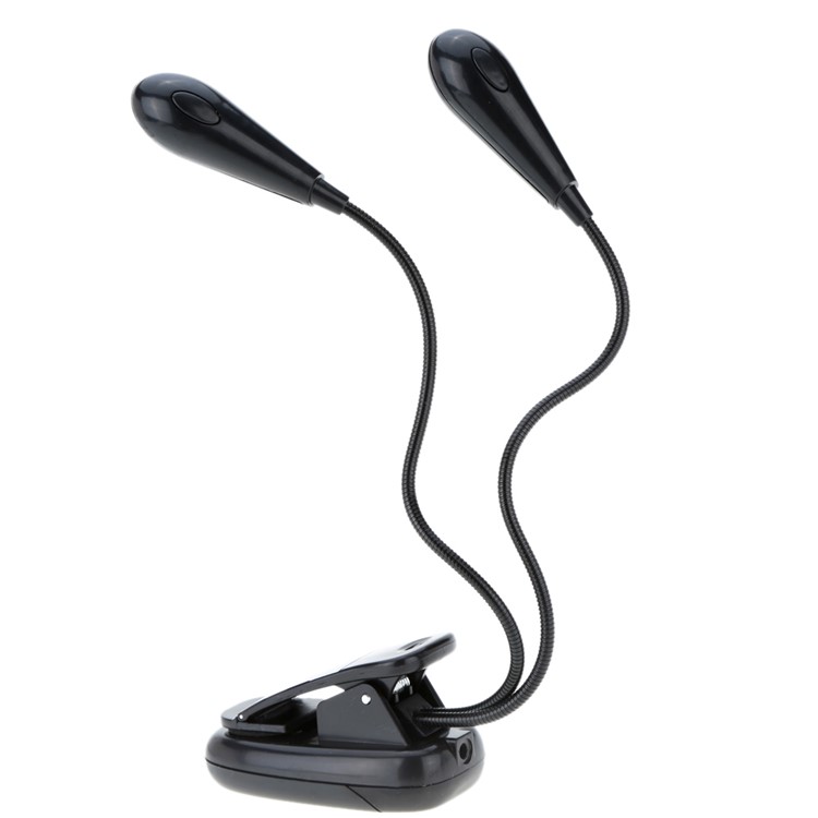 YK2220 Double Head USB Rechargeable LED Lamp Light with Clip-9