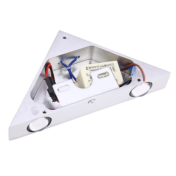 YK2228 LED Aluminum Triangle Wall Lamp - White Light-4
