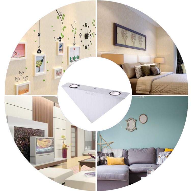 YK2228 LED Aluminum Triangle Wall Lamp - White Light-8