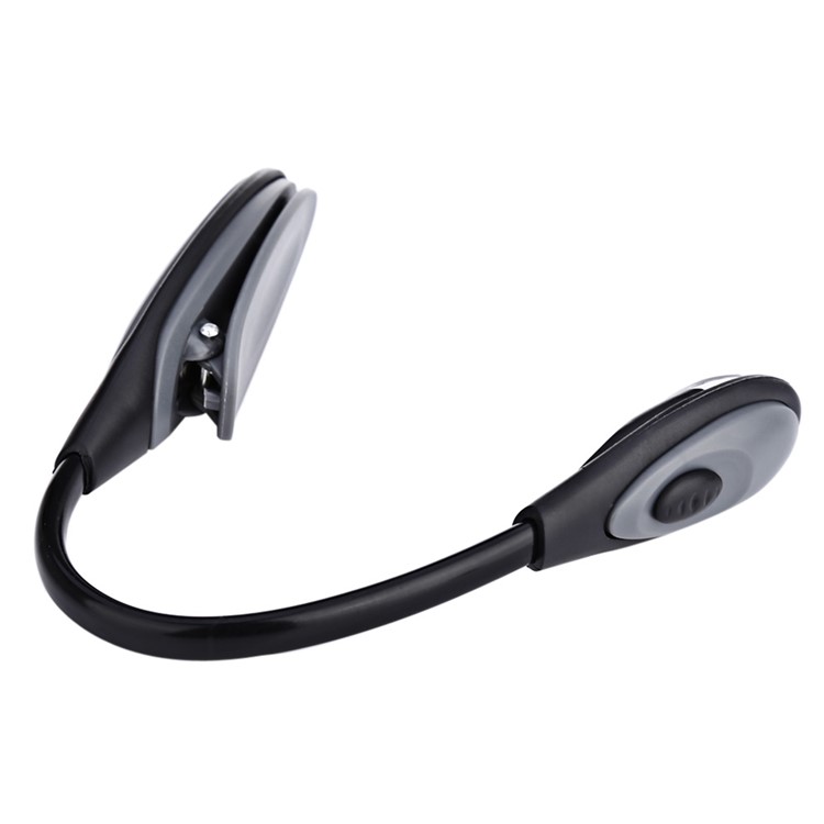 Adjustable Battery Powered White Light Eye Protection Clip Fixture Mini LED Light - Grey-3