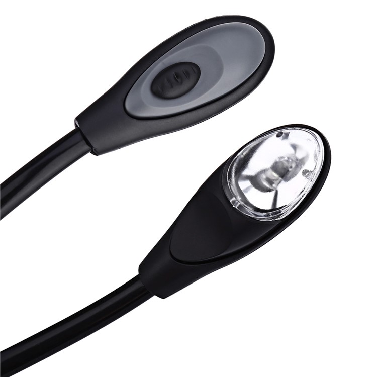 Adjustable Battery Powered White Light Eye Protection Clip Fixture Mini LED Light - Grey-5