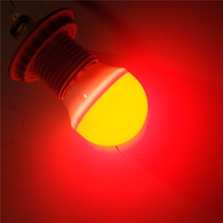E27 3W 250LM 6-LED SMD 2835 Light Lamp Bulb - Red Light-4
