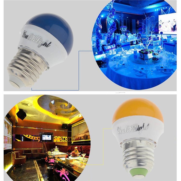 E27 3W 250LM 6-LED SMD 2835 Light Lamp Bulb - Red Light-5