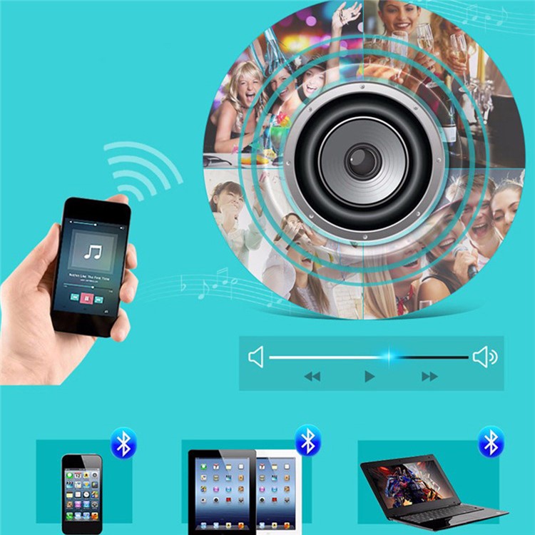 YK0060 RGB Color Bulb E27 Bluetooth Wireless Smart Music Player Audio Speaker Lamp with Remote Control-12