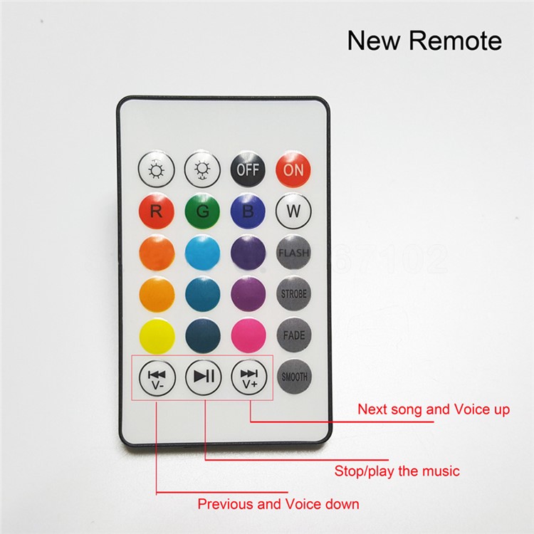 YK0060 RGB Color Bulb E27 Bluetooth Wireless Smart Music Player Audio Speaker Lamp with Remote Control-7